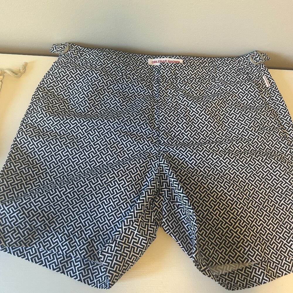 Orlebar Brown Bulldog Straight-Leg Mid-Length Printed Swim Shorts 32 - Picture 2 of 5